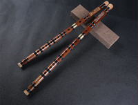 Wholesale Price CDEFG Tune Optional Bamboo Flute Insert Brass 2 Section Flute for Beginners School Woodwind Musical Instrument