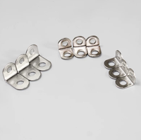 Robuste Eisenwinkelhalterung 10x10mm Verchromt für Bettgestelle und Metallregal-Verbindungen