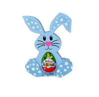 PORTE-OEUF LAPIN EN BOIS DÉCORATION DE PÂQUES JOYEUSES PORTE-OEUF LAPIN