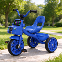 Vélo et tricycle pour enfants de 1 à 6 ans, en plastique, avec éclairage et musique, vélo à pédales pour garçons et filles