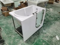 Offres Spéciales Personnes Âgées Walk-In Jacuzzis Baignoire Luxe Personnes Âgées Smart Bubble Massage Baignoire Porte Ouvrable Handicapé Baignoire Carrée