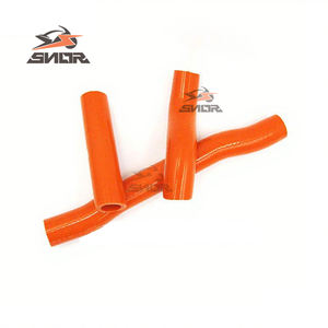 SNOR meilleure vente tuyaux de radiateur de moto pour KTM SXF450 13-15 Dirt Bike Orange Silicone tuyau d'eau - Product Image 5