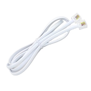EXC Fabricación 6P4C <span class=keywords><strong>Cable</strong></span> de teléfono de cobre Conector Rj11 Conector de telecomunicaciones Hembra Teléfono de 6 pines Línea de 4 núcleos - Product Image 1