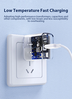 Chargeurs de téléphone Type C 20W pour 1Phone, chargeur EU US UK AU, adaptateur de voyage USB-C pour câble de téléphone pour 1Phone15 14