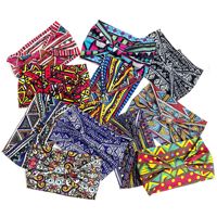 Bandeau élastique large bohème à imprimé ethnique africain, foulard de yoga, accessoires de mode pour cheveux pour femmes, vente en gros