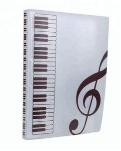 A4 Kích thước tấm âm nhạc tập tin thư mục chủ với 40 túi nhựa màu đen tài liệu lưu trữ. Phụ kiện nhạc cụ - Product Image 2