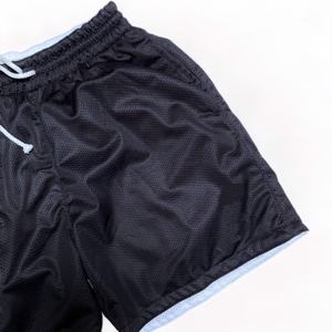 पुरुषों के लिए ओएम थोक डबल परत प्रतिवर्ती मेष शॉर्ट्स खाली सादे कस्टम मुद्रित हीवेट लुभावनी पॉलिएस्टर शॉर्ट्स - Product Image 4