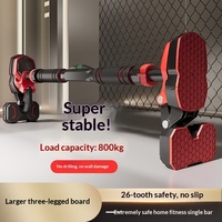 Barre de traction horizontale réglable sans perçage pour adultes, équipement de fitness pour intérieur, pour portes et encadrements de portes
