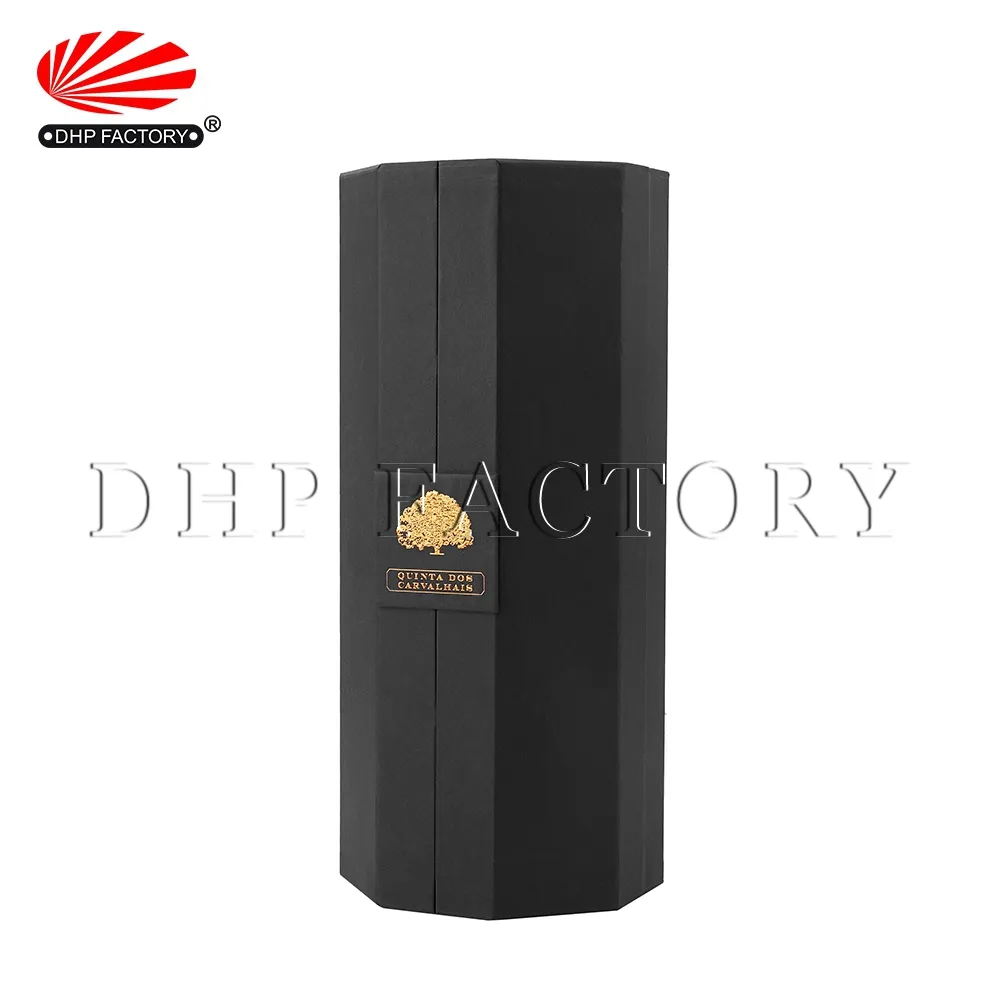 Cylinder Octagon Gift Paper Boxes For Wine Whisky Vodka Champagne Rum Tequila Liqueur Alcohol Packaging
