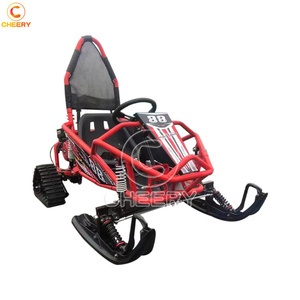 Sports d'hiver sur glace adultes enfants jeux <span class=keywords><strong>quad</strong></span> 500W snow go kart single seat motoneige buggy track go kart - Product Image 3
