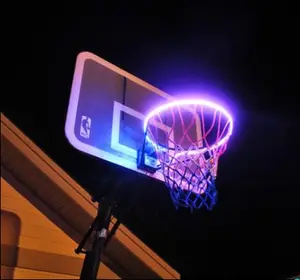 Basketball Score Sensor LED Streifen Licht Batterie solar betriebene Reifen Rand Licht ideal für das Spielen von Training Party Spiele in der Nacht