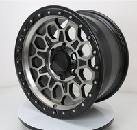Geruida S3-00027 18-24 Llantas Forjadas Personalizadas Negro Mate con Borde Mecanizado y Diseño de Malla Profunda, Estándar DOT para Jeep Wrangler, 6 Años de Garantía