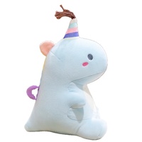 Peluche personnalisée de dinosaure de dessin animé, peluche de licorne en forme de bonbon, oreillers en peluche doux, rembourrage en coton PP, cadeaux pour enfants, animaux en peluche