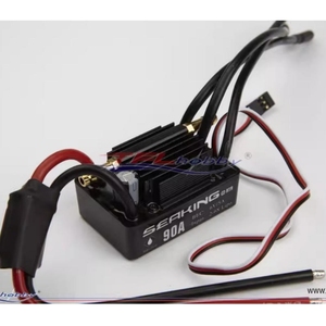 Contrôleur de vitesse électrique sans balais <span class=keywords><strong>Hobbywing</strong></span> TFL Sea-King <span class=keywords><strong>60A</strong></span> / 90A avec régulateur refroidi par eau en métal pour bateau RC - Product Image 1