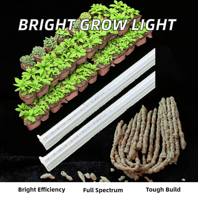 Super Bright 4ft 120cm 30W T5 LED Plant Grow Light High Umol Full Spectrum for Samsung LM281b Pro 660nm 4000k for Bloom