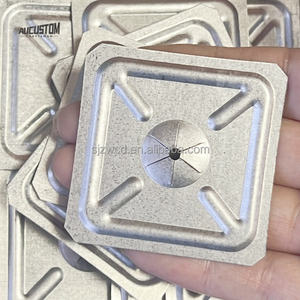 Clip de fixation en <span class=keywords><strong>acier</strong></span> à faible teneur en carbone, <span class=keywords><strong>rondelle</strong></span> autobloquante carrée de <span class=keywords><strong>50</strong></span> mm, fixation de diverses couvertures isolantes - Product Image 5