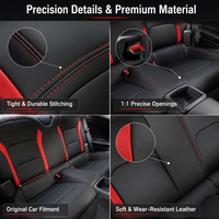 Housses de siège auto universelles pour SUV, berline, camion, cuir Nappa de luxe, surpiqûres diamantées, imperméables, Topfit