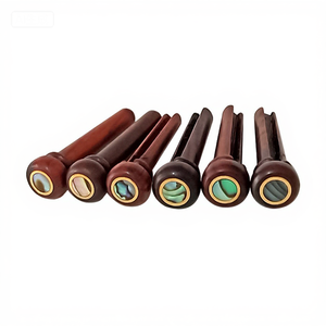 Cocobolo chiodi per chitarre acustiche ed elettriche 3.0mm Abalone puntini su ponte in metallo per strumenti bassi 6 pz - Product Image 2