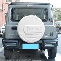 Housse de pneu de secours ABS pour Jimny 3 portes 2019-2025 Version couleur blanche