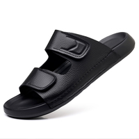 Nouvelles sandales pour hommes fabriquées en Chine, design italien tendance, cuir de vachette véritable, pantoufles de luxe, fabriquées en Chine, Aliexpress Dubai
