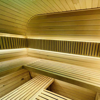 Pabrik murah kustom Cina mewah luar ruangan uap hemlock sauna untuk 4 orang