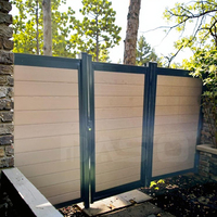 Elegant Wpc Tuinhek Groothandel Hout Fineer Gecanneleerd Wandpaneel Ontwerp Groothandel Elegant Hekwerk Trellis & Poorten
