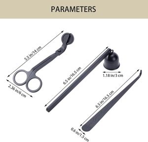 ที่ดับเทียนสแตนเลสแบบขายส่งจำนวนมาก ที่ตัดไส้เทียนสีดำแบบกำหนดเองได้ - Product Image 2
