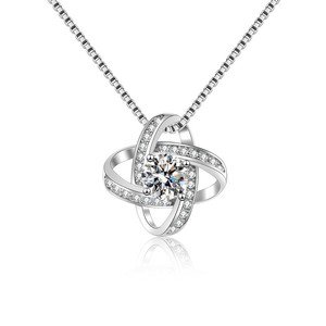 Oissanite-collar de encaje 925 cm, accesorio para el amante de la clavícula - Product Image 1