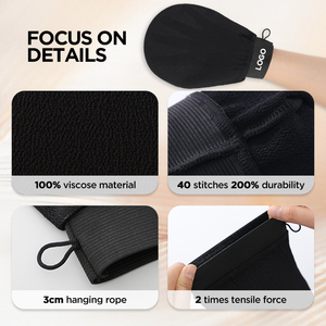 <span class=keywords><strong>Shopee</strong></span>-guantes exfoliantes de viscosa profunda para ducha y Spa, gran oferta, para aplicar bronceado falso - Product Image 4