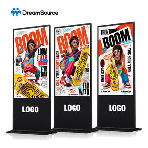 Pantalla Digital de Señalización de Doble Cara de 43 Pulgadas con Soporte de Piso Vertical para Publicidad en Centros Comerciales - Product Image 1