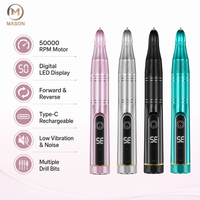 Lime à ongles électrique sans fil professionnelle de luxe en métal, 35 000 tr/min, rechargeable, perceuse à manucure de haute qualité pour gel, usage domestique et professionnel (UE), OEM