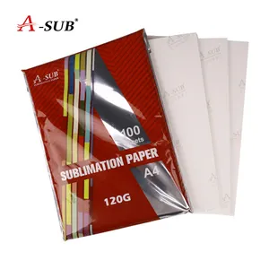 120g Sublimation Transfer Paper A SUB Factory 120g A4 Fast Dry High Transfer Rate Inkjet Mug Textile Heat Sublimation Paper