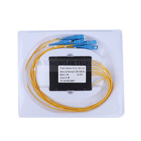 FTTH ABS kotak SC UPC optic splitter Fiber optical PLC Splitter kehilangan penyisipan rendah 1x2 1X4 1X8 1x16