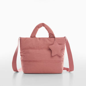 Women Lightweight Padding Puffy Soft <b>Tote</b> Puffer Shopper Quilted Crossbody <b>Bag</b> - Product Image 2