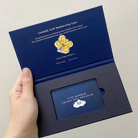 Carpeta de Presentación de Documentos de Papel Repujado Resistente a los Arañazos, Tamaño Personalizado, con Ranura para Tarjetas de Visita