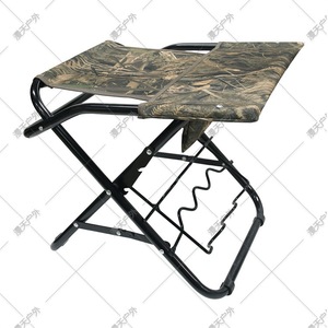 Foldable Outdoor Heated Camping Chair With <b>Usb</b> <b>Control</b> Camouflage Fishing Stool Iron Frame Rectangular Folded Design - Product Image 4
