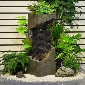Modern 35.4" Tall Outdoor and Indoor Water Feature Fountain for Pond Backyard Decoration Home Crafts Garden Ornaments