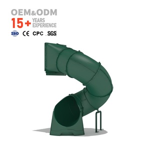 <span class=keywords><strong>Vente</strong></span> directe usine : Toboggan extérieur en plastique anti-UV pour aire de jeux pour enfants, modulable, pour parcs commerciaux et récréatifs - Product Image 1