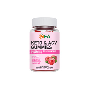 Gummies Keto + ACV personnalisables en usine avec poudre de jus de grenade – Complément pour la perte de poids, favorisant la nutrition des cheveux et de la peau - Product Image 1
