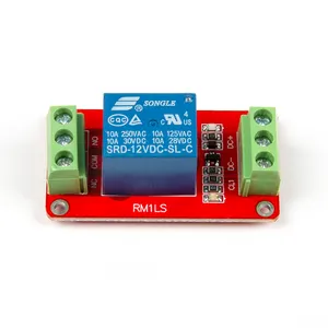 Pelindung papan modul Relay 1 saluran 12V dengan Optocoupler relai jalan tinggi dan rendah