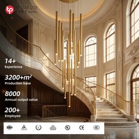 Lustre suspendu LED moderne en métal, aluminium et acrylique pour escalier, salle à manger, salon, chambre, cuisine, restaurant