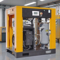 Compresseur d'air à vis rotatif à aimant permanent à fréquence variable Airhorse Industrial 7,5-75 kW, bloc compresseur à pression moyenne