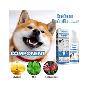 Spray buccal naturel et sûr en gros pour chats et chiens, éliminateur d'odeurs, nettoyant pour les taches et le <span class=keywords><strong>tartre</strong></span>, spray dentaire - Product Image 1