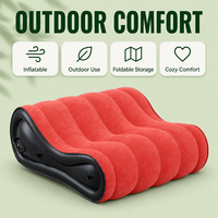 Canapé gonflable moderne, durable, léger, écologique, portable, pliable, pour voyages, lit d'appoint, fauteuil pour couples, chambre à coucher extérieure