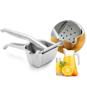 便携式304不锈钢手动水果榨汁机加厚分离柠檬橙金属刀片家用工具