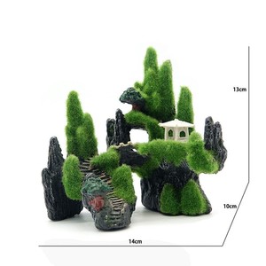 Decoratieve Voorwerpen En Benodigdheden Gesimuleerde Kunstmatige Rotstuin Creatieve <span class=keywords><strong>Aquarium</strong></span> Tuinbouw Hars Rotstuin Huisdier Decoreren Accessoire - Product Image 4