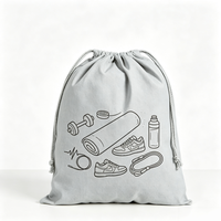 Pochette en toile souple et écologique, grande, pliable, avec cordon de serrage, personnalisable pour bijouterie, magasin de cosmétiques, hôtel, articles de toilette, cadeau