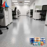 Peinture de sol époxy auto-nivelante écologique à base de sable coloré, imitation carrelage marbre, antidérapante, résistante à l'usure, pour meubles et usage domestique