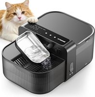 Fontaine à eau sans filtre pour chat Oneisall, distributeur d'eau automatique intelligent pour chat, fontaine pour animaux de compagnie avec eau propre et eau sale séparées