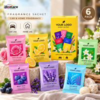 BEIKAER Désodorisant de voiture de luxe en gel de freesia, sachet papier, élimination des odeurs 30 jours, parfum longue durée, pour rétroviseur de véhicule